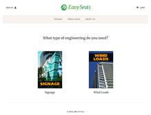 Tablet Screenshot of easyseals.com